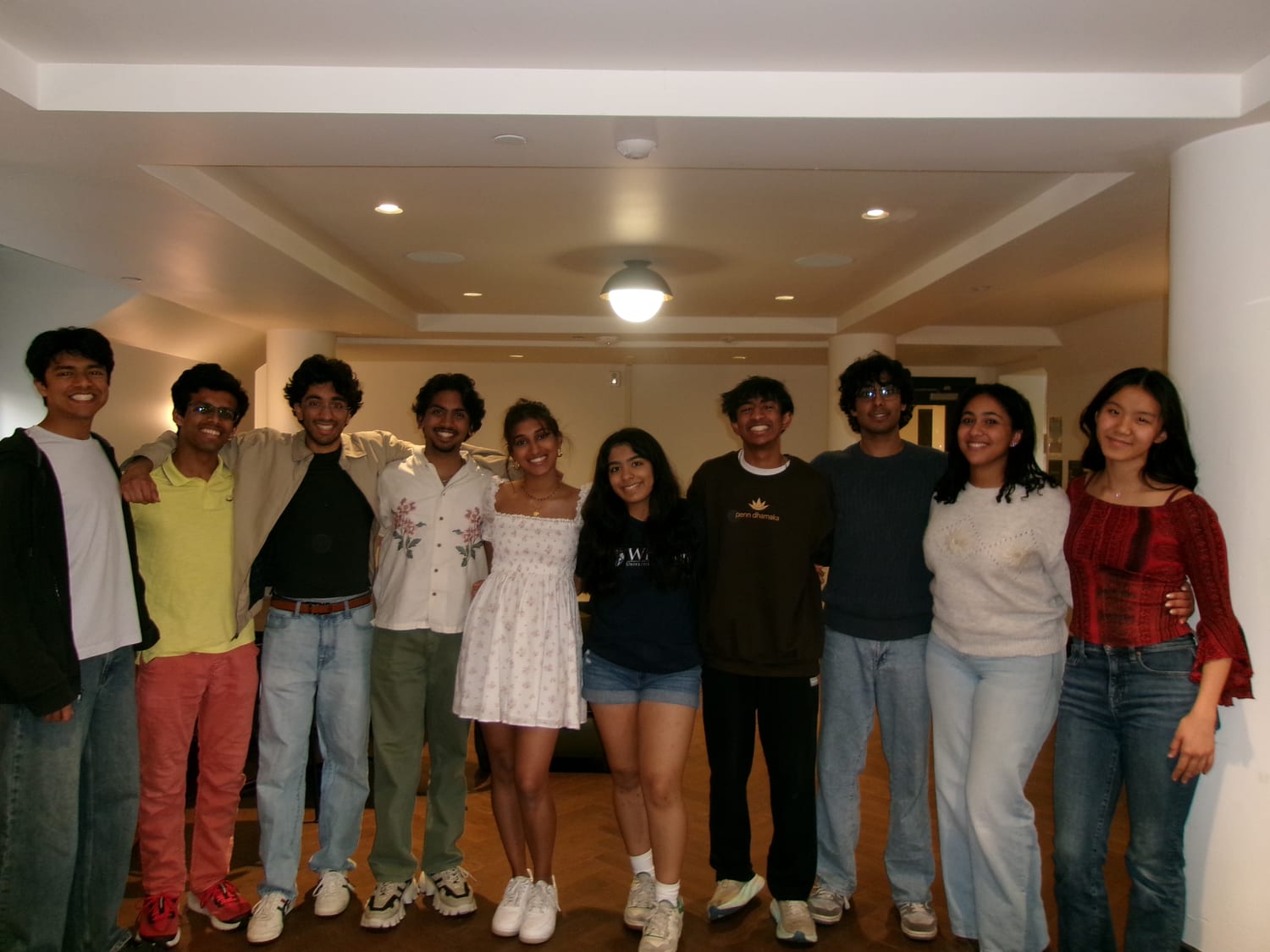 Ava with a group of Penn friends