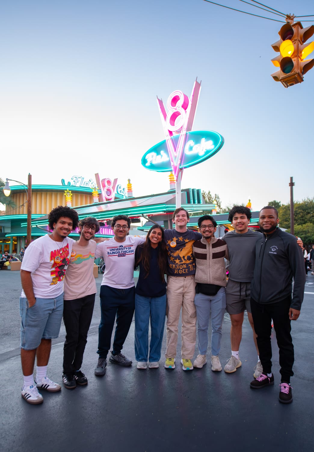 Chick-fil-A Community Scholars on a trip to Cars Land