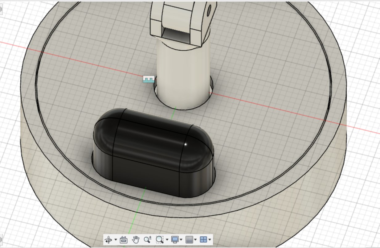 The same slot with an AirPods case docked in it.